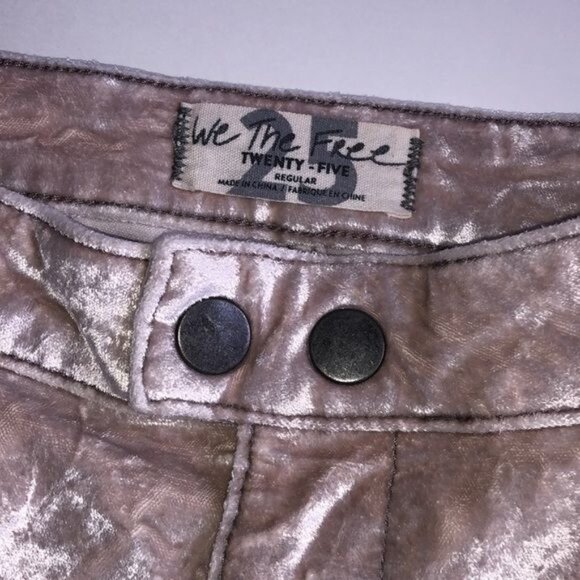 FREE PEOPLE Sweet Jane Velvet Skinny Stretch Pant - 25 - Picture 7 of 9